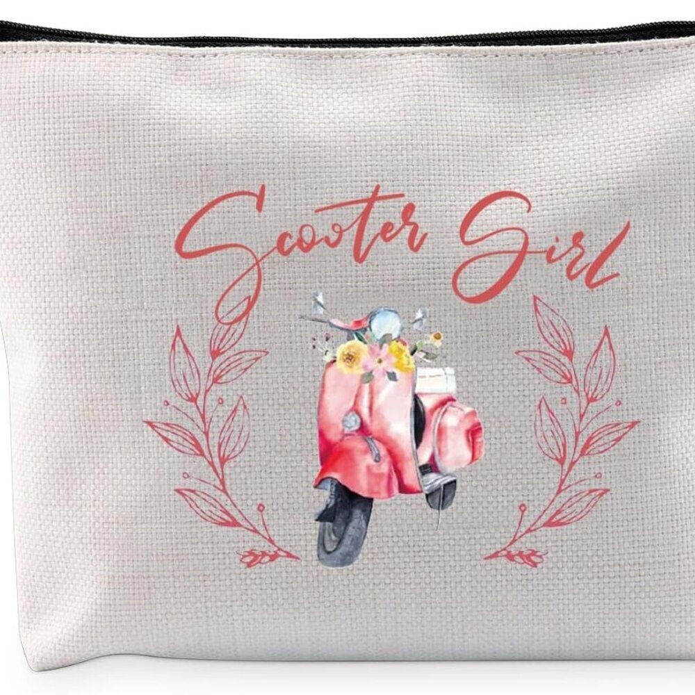 Scooter Rider Gift Scooter G-irl Makeup Bag Scooter Design Cosmetic Bag Scoot Li